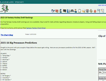 Tablet Screenshot of landsharkhockey.com